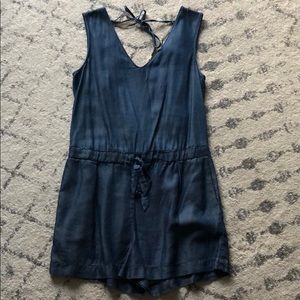 Zara chambray romper Small